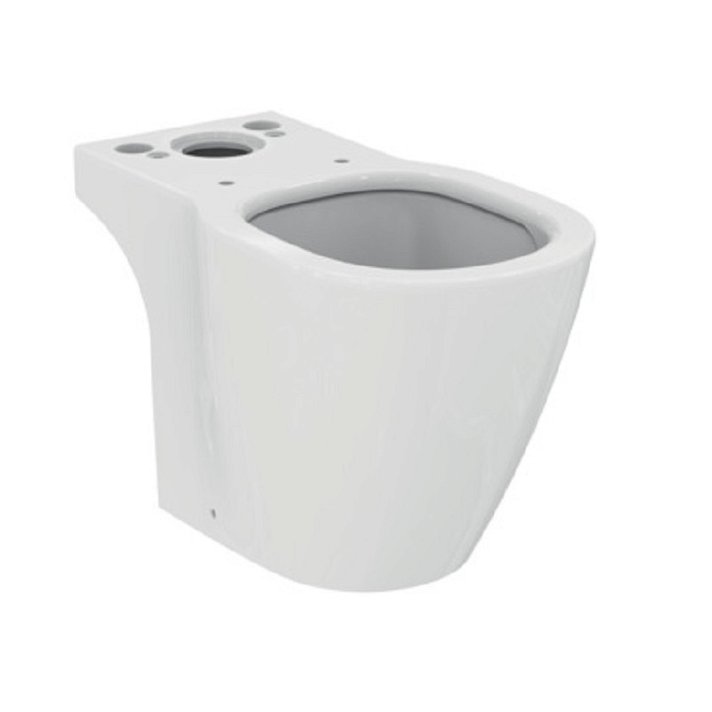 WC ouvert à poser au sol en porcelaine vitrifiée de couleur blanche Connect Ideal Standard