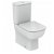 WC à réservoir bas en porcelaine vitrifiée avec finition blanche Esedra Ideal Standard