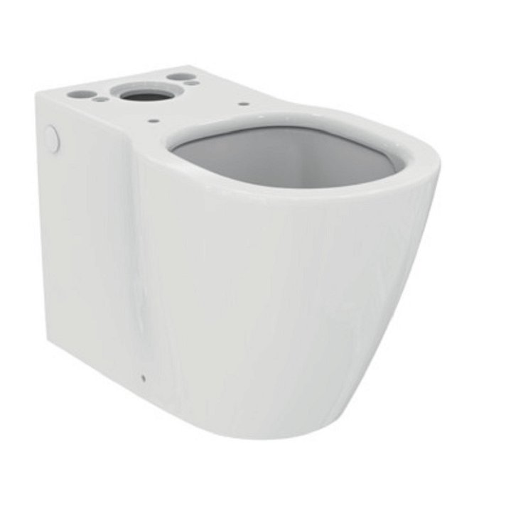 Inodoro fabricado en porcelana vitrificada con tecnología Aquablade en color blanco Connect Air Ideal Standard