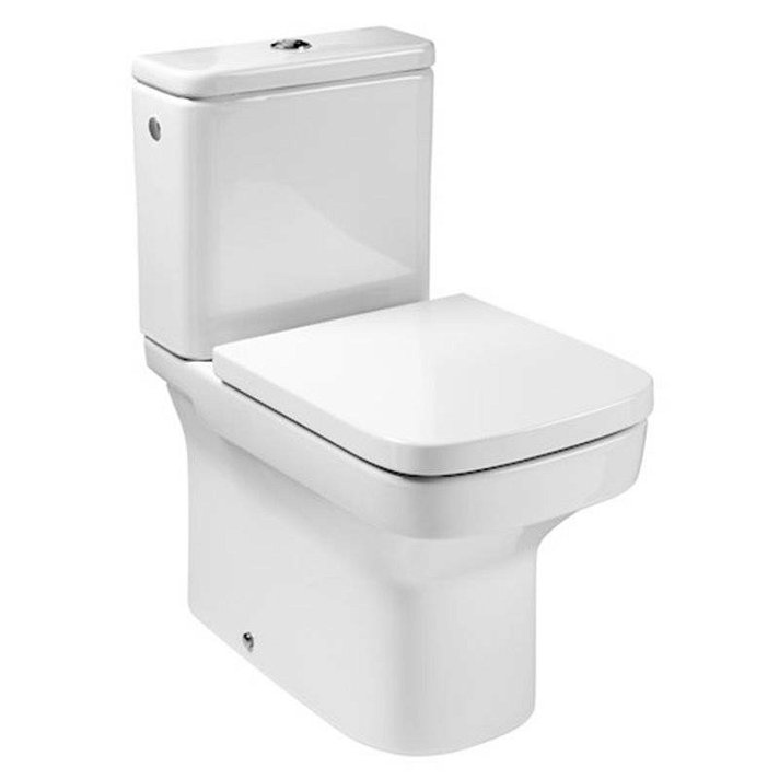 Kompaktes Komplett-WC-Set gefertigt aus Porzellan in Weiß Rimless Dama von Roca