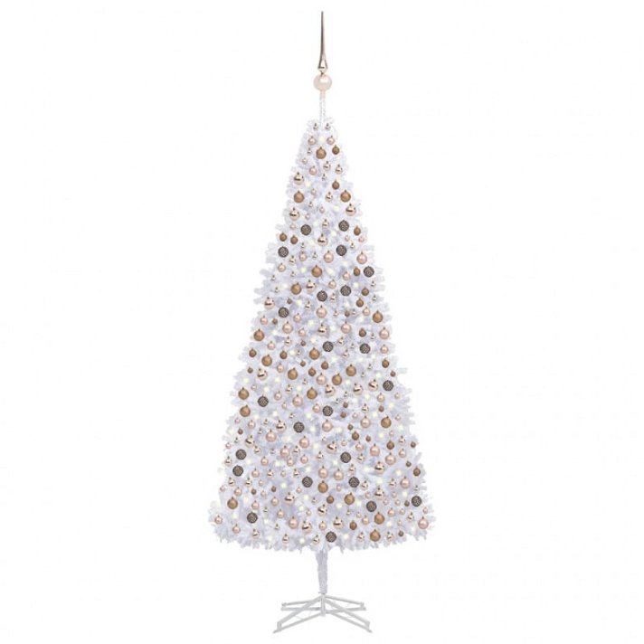 Árbol de Navidad artificial 500 cm blanco Vida XL
