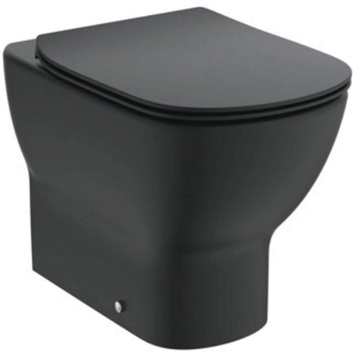 WC avec fermeture amortie noir mat Tesi Ideal Standard