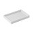 Bandeja para baño portaobjetos rectangular de acrilico acabado en color blanco bath life COSMIC