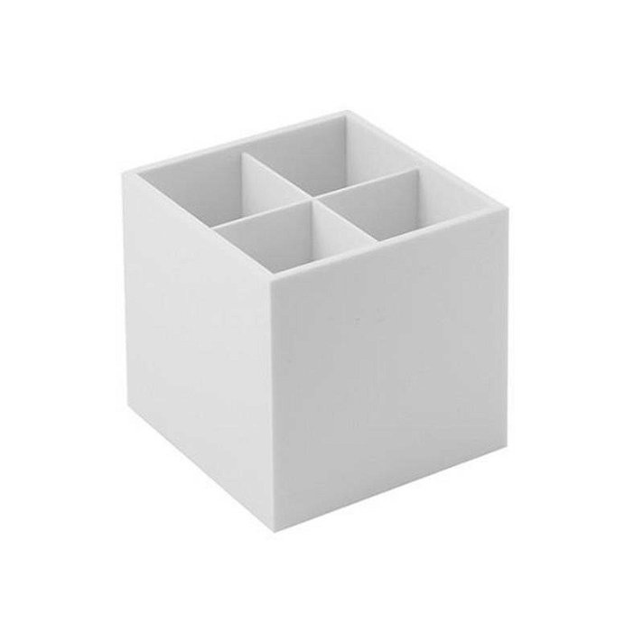 Container para baño de cristal acrílico con un acabado en color blanco bath life COSMIC