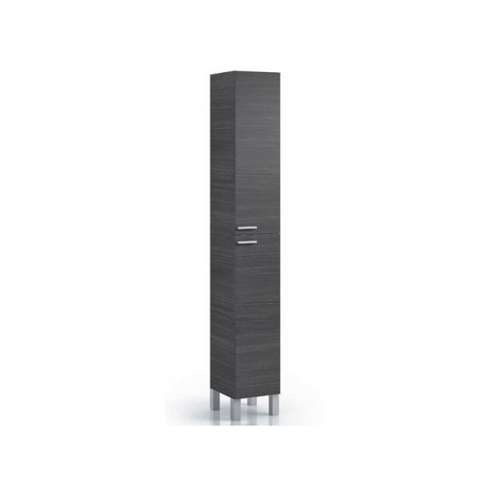 Columna alta auxiliar para el baño con diseño moderno en color gris ceniza Forés