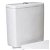 Cisterna baja de doble descarga para inodoro con alimentación inferior en acabado color blanco Smart Gala