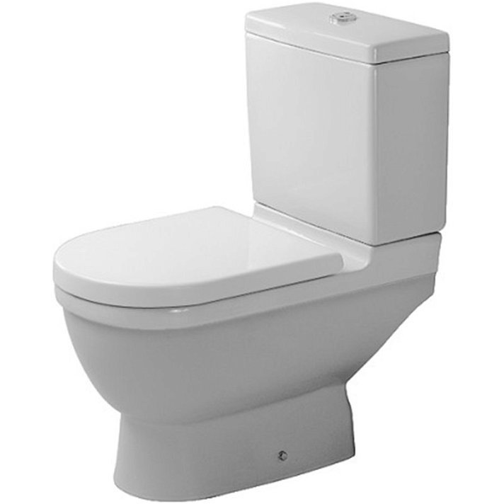 Duravit Starck 3 complete close-coupled toilet with vertical outlet