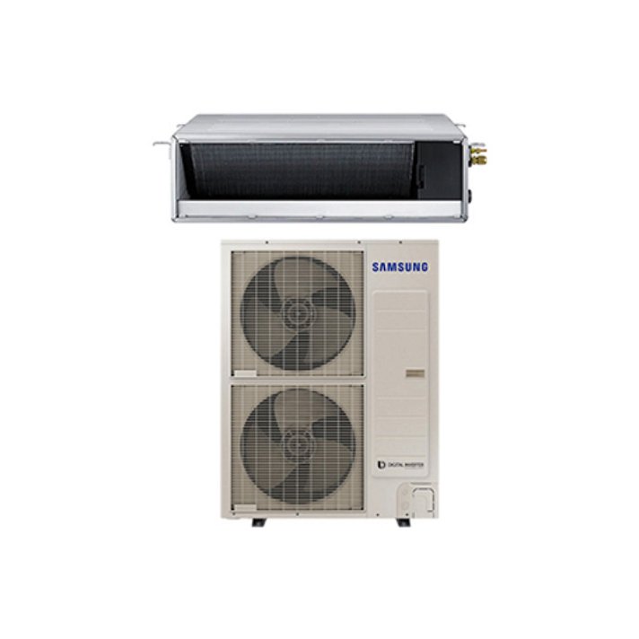 Ar-condicionado kit conduto Deluxe frio 12 kW calor 13,2 kW com ajuste inteligente Samsung