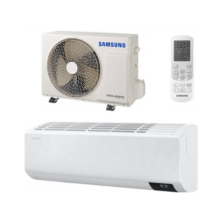 Ar-condicionado kit split parede de 105,5 cm branco-frio e calor com controlo remoto Samsung