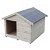 Caseta para perro de madera de abeto de 108x75x107 cm con techo impermeable Niche Decor Et Jardin