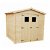 Caseta de madera de pino nórdico de 220x218x220 cm doble puerta MI69 Decor Et Jardin