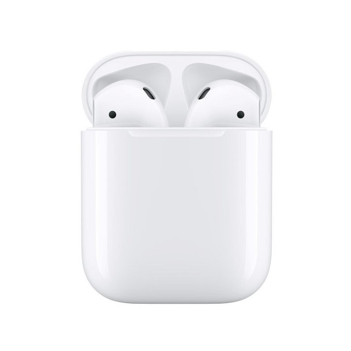 Apple Airpods V2 Bluetooth wireless headphones with built-in battery white