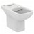 WC Rimless ouvert réservoir bas double sortie blanc brillant i life A Ideal Standard