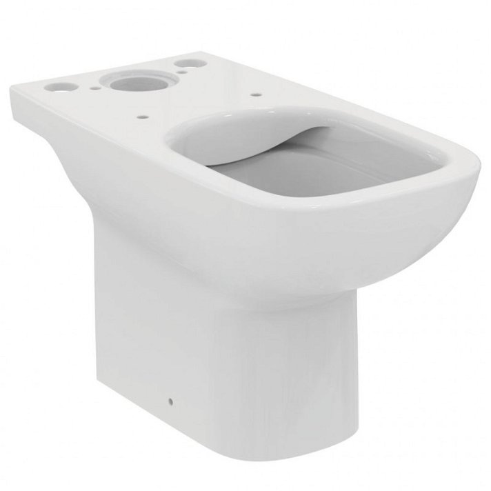WC Rimless ouvert réservoir bas double sortie blanc brillant i life A Ideal Standard