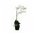 Orquídea artificial de aspecto realista con flores 62 cm verde y blanco Viveros Murcia