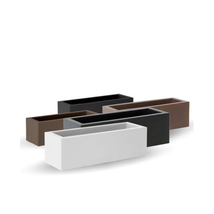 Macetero rectangular de diseño moderno ideal para decorar interiores y exteriores Jara NewGarden