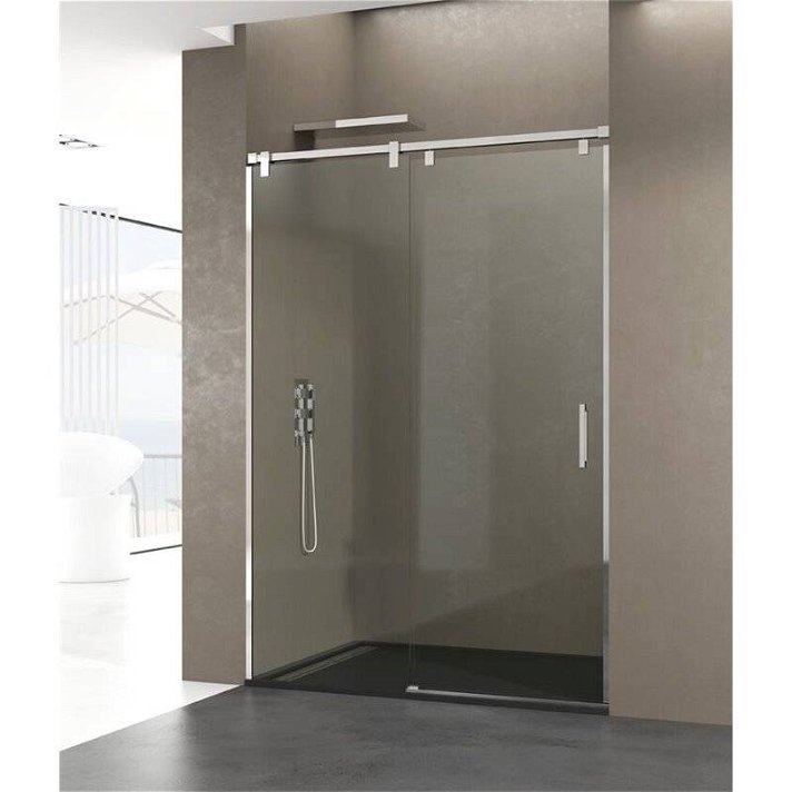 Box doccia frontale a due ante e una porta scorrevole in vetro temperato di sicurezza FUTURA GME