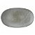 Plato moderno de forma ovalada hecho de cerámica gris concreto Tabo Viveros Murcia