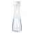 Botella de filtración instantánea de vidrio con tapa blanca de 1,1 litro GlasSSmart Laica