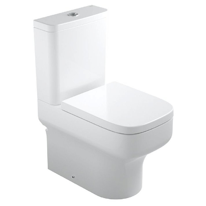 WC complet réservoir bas en porcelaine à double sortie et finition blanche BTW Mid Gala