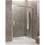 Painel frontal de duche de uma porta de correr fabricado em vidro temperado de segurança AKTUAL - GME
