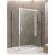 Painel angular de duche de uma porta de correr fabricado em vidro temperado de segurança de 6 mm AKTUAL - GME