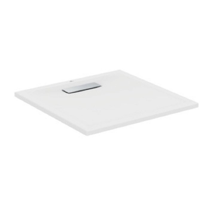 Plato de ducha con diseño cuadrado 80x80 cm color blanco mate Ultraflat 2 Ideal Standard