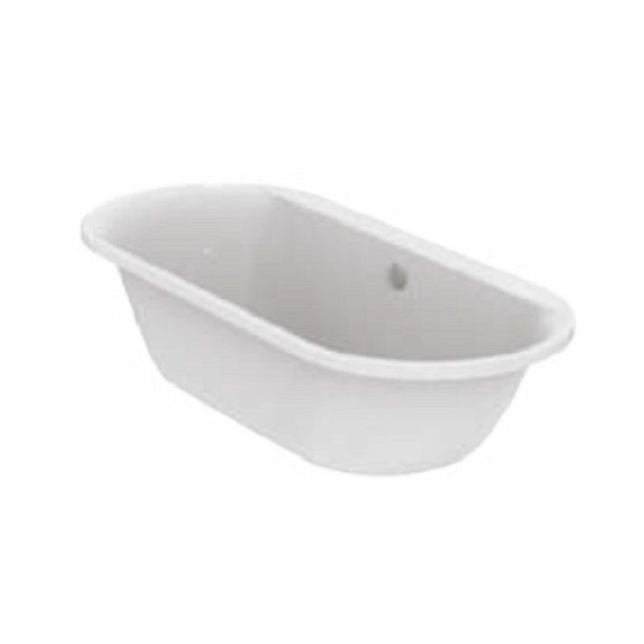 Vasca da bagno acrilica duo 180x80 cm in bianco lucido Connect Air Ideal Standard