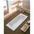 Bañera sin estructura con diseño tradicional fabricada con acrílico de acabado blanco brillante Space b10