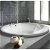 Bañera encastrada con estructura fabricada en materiales acrílicos en color blanco Sharon b10