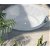 Banheira encastrada com estrutura fabricada em acrílico com acabamento branco-brilhante Clay Outdoor B10