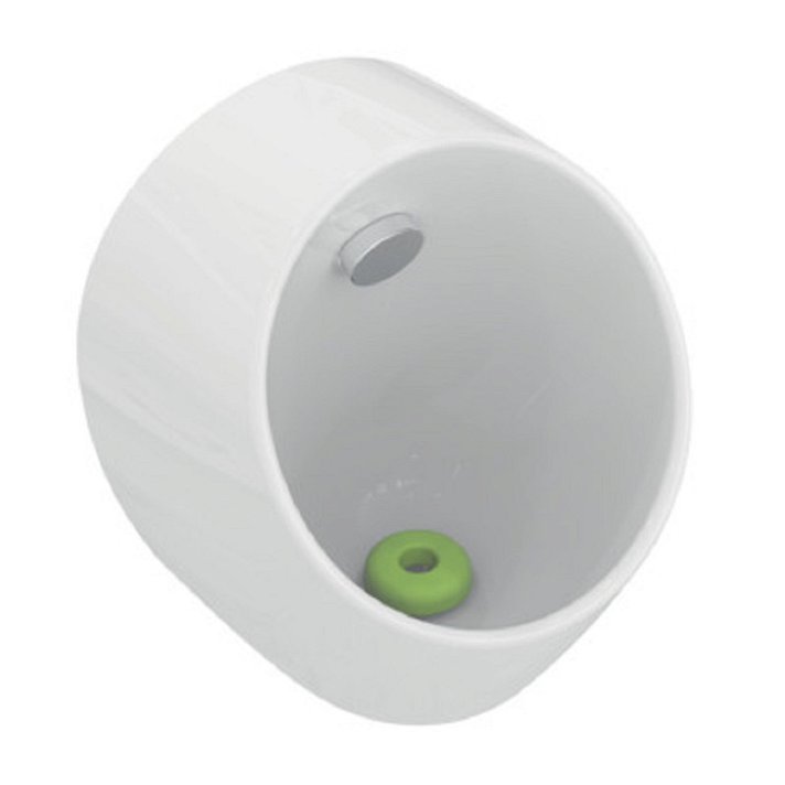 Urinario a pared cerrado y sin brida descarga sin agua 37 cm color blanco brillo Sphero Ideal Standard