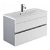 Meuble suspendu de salle de bains de 83 cm fabriqué en MDF de couleur gris et blanc LOOK Unisan