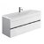 Mueble para baño con 2 cajones y lavabo 103,7x36x51,2 cm gris y blanco LOOK Unisan