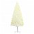 Árbol artificial de Navidad color blanco de polietileno y acero con luces led Vida XL