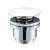 Válvula de desagüe circular de diseño moderno para lavabos y bidés con un acabado blanco brillo Imex