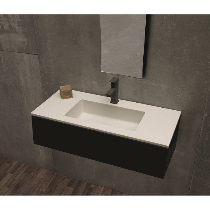 Plan vasque sur mesure pour meuble de salle de bains avec profondeur réduite HYDRA MINI Resigres