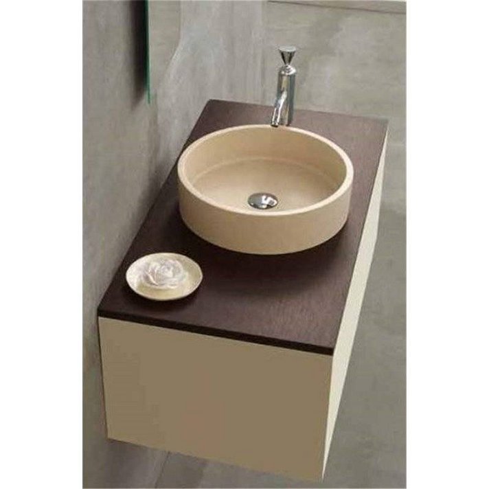 Plan de toilette sans tablier avec finition Solid Surface de 1,6 cm d'épaisseur GEA Resigres