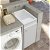 Mueble para lavadero sobre encimera de exterior en melamina de 38x80 cm blanco Apolo Syan