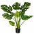 Planta Monstera artificial de 110cm decorativa con maceta para el hogar verde Homcom