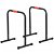 Pack de barras paralelas para exercícios de calistenia de 63x73x41 cm de aço e PVC preto e vermelho Homcom
