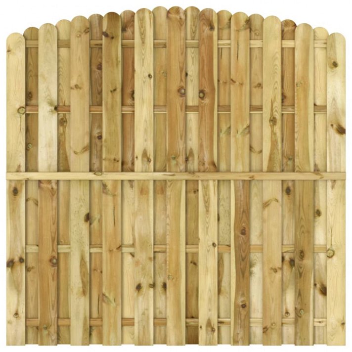 Panneau de clôture pour jardin de 180x165-180 cm en bois de pin vert imprégné Vida XL